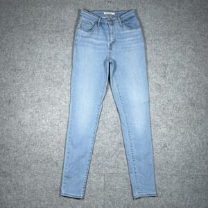 Levis 721 High Rise Skinny Denim Jeans Women's Size 26(25x30) Blue Light Wash
